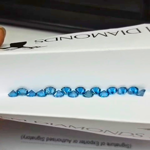 Diamante Azul de 5 MM Cultivado en Laboratorio para Joyería Sin Certificar - Product Image 2