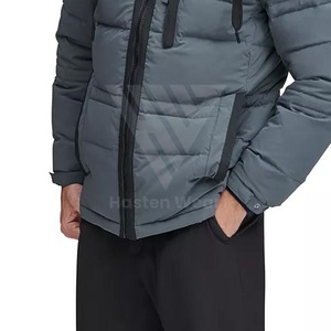 Veste matelassée vintage de haute qualité pour homme, taille plus, manteau d'hiver à capuche, respirant, coupe-vent, service OEM professionnel - Product Image 4