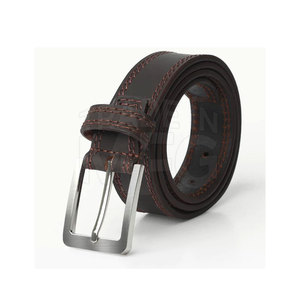 Personalizable precio al por mayor de fábrica de los hombres de cuero hecho vestido pantalón cinturones con hebilla para la venta - Product Image 1
