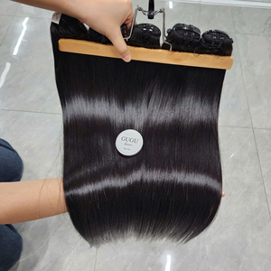 Extensiones de Cabello GUGU HAIR 100% Vietnamitas Virgen Remy, Doble Trama a Máquina, Súper Doble Trama, Liso Extremo, Paquetes para Tejer - Product Image 5