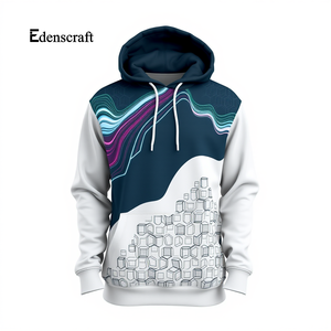 Pull-over à capuche léger et élégant pour hommes, imprimé, tenue décontractée pour l'hiver, coton chaud mélangé, tissu durable, sweat-shirt confortable - Product Image 4