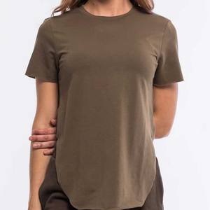 เสื้อยืดแฟชั่นสำหรับผู้หญิง,เสื้อแขนสั้นผ้าฝ้ายออกแบบโลโก้ได้ตามต้องการ - Product Image 5