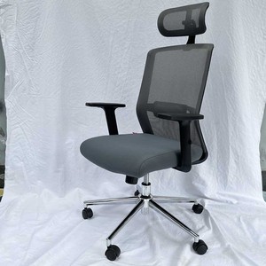 Silla de Oficina Ergonómica Giratoria HOM1009-01 con Respaldo Ajustable, Diseño Minimalista para el Hogar y Dormitorio, Material de Tela PU - Product Image 4