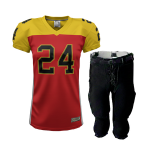 Vêtement de sport en polyester 250GSM pour hommes adultes, uniforme de match de football américain, vente en gros - Product Image 5