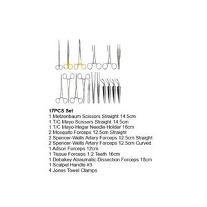 Juego de Instrumentos de Cirugía Veterinaria para Animales Pequeños, Acero Inoxidable, Manual - Product Image 6