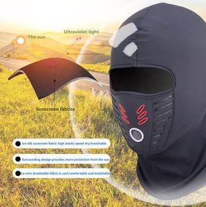 Custom Logo Ice Silk Balaclava Stretchy Cooling Summer Sunscreen Windproof Riding Balaclava DDP Shipping - Product Image 2