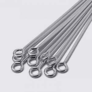 Alfileres de Cobre Chapados en Oro, Plata y Oro Rosa de 25 mm para la Fabricación de Joyas, Alfileres de Cabeza de 6 mm para Abalorios, en Bolsa - Product Image 4