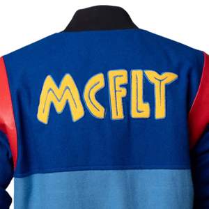 Chaqueta Varsity de Dos Tonos para Hombre, Tejido con Sensación de Lana, Paneles en Contraste, Cierre de Botones a Presión, Ribete Acanalado, Ropa Casual de Invierno - Product Image 5