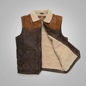 Gilet et vestes en cuir respirants personnalisables pour hommes, vêtements d'extérieur d'hiver avec logo et étiquettes personnalisés, Sweats à capuche par fabricant - Product Image 2
