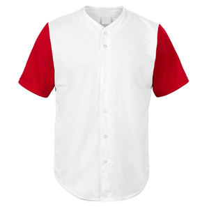 Séchage rapide de haute qualité Design de logo personnalisé Maillot de baseball Numéro de joueur Logo de l'équipe Tissu doux Protection anti-UV Poches à col en V - Product Image 3