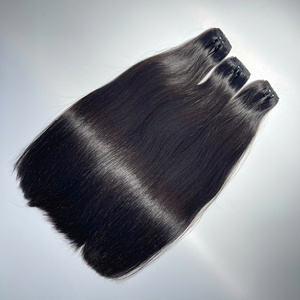 Extensiones de cabello humano vietnamita 100% de trama de lujo con precio de fábrica trama color natural hueso trama recta cabello - Product Image 6