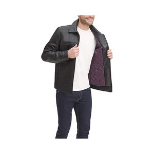 Veste en cuir véritable OEM de haute qualité, logo personnalisé et conception acceptées veste en cuir de vache 2022 - Product Image 4