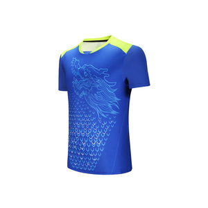 Nouveauté Meilleure vente Haut de tennis à manches courtes en spandex/polyester écologique, sans couture, respirant, anti-UV, devant - Product Image 4