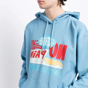 Diseño superior de alta calidad de peso pesado grueso Puff impresión sudaderas con capucha tela de algodón elegante Puff impresión sudaderas con capucha para hombres - Product Image 3