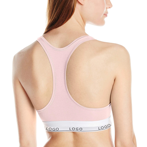 Custom Logo Women Sports Bra <b>Triangle</b> Cup Breathable Solid Underwire Convertible Straps Spandex/Nylon Yoga Gym Fitness Bra - Product Image 3