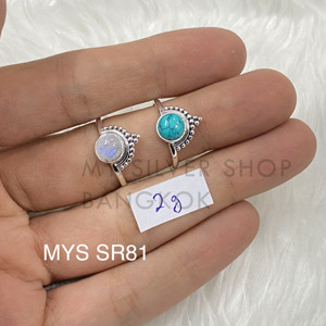 Nhẫn bạc Ý 925 đính đá quý thủ công, nữ tính, đeo hàng ngày, trang sức cao cấp, nhẫn bạc Ấn Độ, nhà cung cấp trang sức bán buôn - Product Image 1