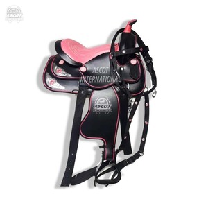 Saut synthétique de qualité supérieure selle occidentale fibre de verre arbre cheval équipement noir personnalisé Portable accessoires équestres en gros - Product Image 5