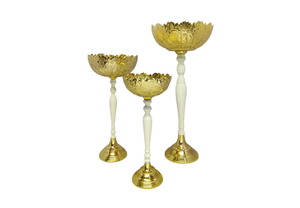 Soporte DE SERVICIO DE Metal de aluminio hecho a mano, vajilla decorativa clásica Natural de alta calidad, soporte para cuenco de cocina, Kit personalizado para el hogar - Product Image 2