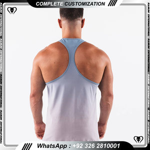 Gran oferta, camiseta sin mangas personalizada para hombre, camiseta sin mangas lavada de algodón orgánico esencial para Fitness, camiseta informal sin mangas deportiva atlética para gimnasio - Product Image 4