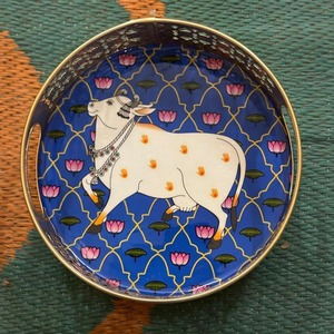 Bán Buôn Bò Khay Với Lọ Đặt Ủng hộ Đám Cưới Diwali Trang Trí Món Quà Công Ty Ấn Độ Phục Vụ Khay - Product Image 6