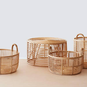 Cesta grande de mimbre para ropa sucia, organizador de ropa, juguetes para niños, cestas de almacenamiento de artículos diversos, cesto de lavandería con tapa - Product Image 3