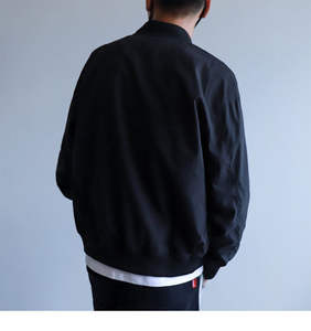 Chaqueta cortavientos hecha a medida para hombre, nueva moda de primavera y otoño con cuello levantado, abrigo de bombardero de tela de lona listo para enviar - Product Image 5