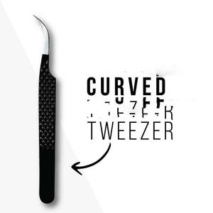 Pinzas de pestañas inclinadas de acero inoxidable Pinzas de pestañas de acero inoxidable personalizables - Product Image 6