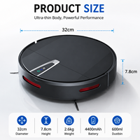 Robot aspirateur intelligent Yuanyi avec aspiration de 2000 Pa, fonction humide et sèche, recharge automatique, moteur sans balais