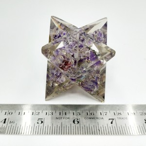 Venta al por Mayor de Estrellas de Cristal Merkaba de Amatista Orgone, Gemas Semipreciosas para Decoración - Product Image 1