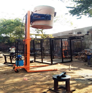 Empileur de palettes à bobine mobile de qualité industrielle Hauteur de fourche réglable Manuel/CA/Marque INDO SMC à piles pour une efficacité optimale - Product Image 3