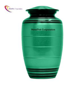 Urnas de cremación clásicas de estilo americano, recuerdo de Color personalizado de alta calidad, cenizas para adultos, suministros funerarios al por mayor, tarros de Metal - Product Image 2