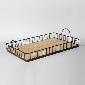 Bandeja de comida de forma redonda de Metal de estilo lujoso con oro para fiestas interiores accesorios de cocina café té plato para servir comida - Product Image 6