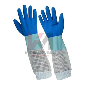Guantes Profesionales de Apicultura de Piel de Cabra, Mangas Ventiladas Extra Largas, Equipo de Protección para Apicultores - Product Image 3