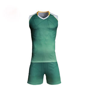 Uniforme de voleibol sublimado de media manga hecho a medida para hombre al por mayor - Product Image 3