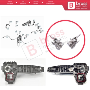 Soportes de manija de puerta exterior delantera izquierda y derecha BDP1450 con clips de reparación de rodamientos para Vito W447 V Class Metris 2014 en adelante A4477600534 A447 - Product Image 5
