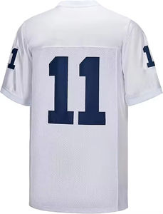 Maillot de football américain confortable, imprimé, respirant, anti-humidité, séchage rapide, manches courtes, col en V, pour entraînement unisexe - Product Image 2