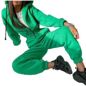 Automne deux pièces ensembles femmes survêtements surdimensionné costume hiver solide sport survêtements pour femmes 2026 - Product Image 6