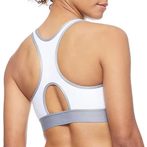 Medium Support Athletic <b>Bra</b> Racerback Design Quick Dry Fabric For Cycling Spinning And Gym Sessions - Product Image 6