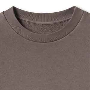 Sweat-shirt à logo personnalisé OEM, broderie, 100% coton, molleton, col rond, pull-over, lavage à l'acide, sweat-shirt surdimensionné, sweat-shirt unisexe pour hommes - Product Image 4