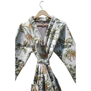 Chaqueta de Moda para Mujer, Acolchada con Estampado Floral, Ecológica, de Algodón Suave, de Secado Rápido, para Fiestas Formales, con Relleno de Algodón, con Cinturón, para Invierno y Otoño - Product Image 5
