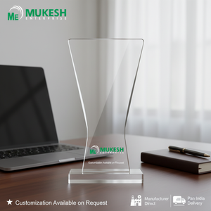 Trofeo Acrílico Prism Glory de Mukesh Enterprise, Diseño en Espiral, Pulido y Grabado, Duradero, para Premios Corporativos y Reconocimiento a Empleados - Product Image 6