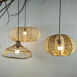 Wholesale Bamboo Lamp <b>Shade</b> Handmade Lamp <b>Shade</b> Kitchen Dining Room Gold Bamboo Rattan - Product Image 1