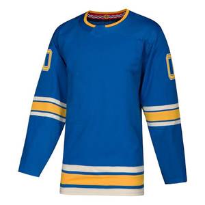 Prix de gros de qualité supérieure Nom de l'équipe personnalisée Maillot de hockey sur glace Chemise de hockey uniforme Spandex/Coton Respirant Respectueux de l'environnement - Product Image 6