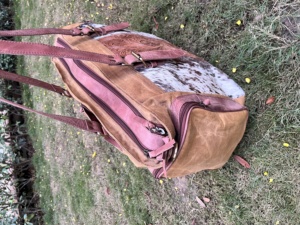 Bolso de mano de piel de vaca genuina de la mejor calidad, tallado Floral a mano, estilo occidental, hombro, bolso bohemio con cierre de doble cremallera - Product Image 6