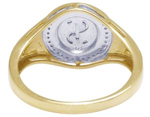 Bague Doller Symbol pour homme en or jaune 10 carats avec diamants cultivés en laboratoire, parfaite pour la mode Hip Hop et les bijoux officiels - Product Image 4