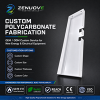 Plateau de protection en polycarbonate blanc massif pour le traitement des plaques PC, panneau découpé et plié sur mesure pour composants d'équipements électroniques