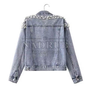 Chaqueta de diamantes de imitación de moda transpirable con estilo ligero Calidad superior Venta de diamantes de imitación de moda para mujer - Product Image 2