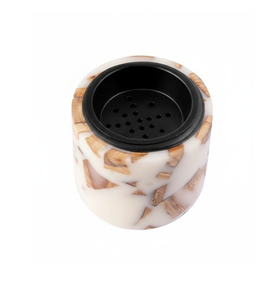 Quemador de resina epoxi de lujo Bakhoor hecho a mano soporte de incienso árabe Oud Base de madera decoración del hogar difusor aromático para Ramadán - Product Image 1