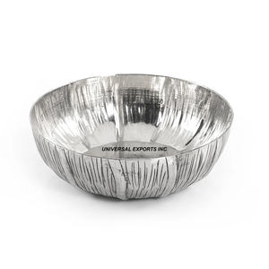 Ensemble de deux bols à chocolat ronds, finition argentée, bol à bonbons design, bol à chocolat en métal décoratif de haute qualité pour la table - Product Image 3