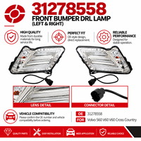 Feu de position diurne (DRL) LED avant droit 31278558 pour Volvo S60 V60 2011-2013 - Pièces d'éclairage automobile
